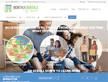 Tablet Screenshot of monthlyrentalsbyowner.com